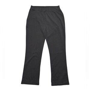 Woolrich Women's Pull On Straight Leg Pants Black Size Medium Stretch High Rise